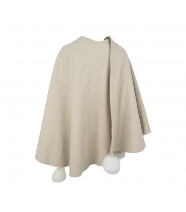 Cape en laine et cachemire