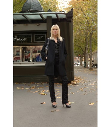 Manteau trois quart en cachemire