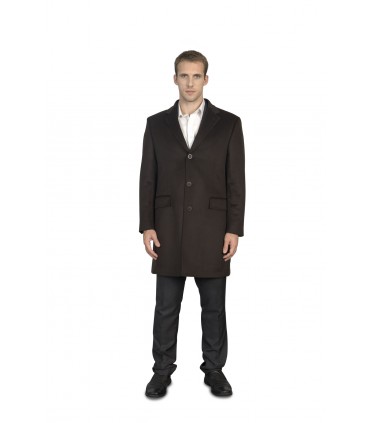 Manteau trois quart en cachemire