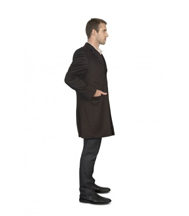 Manteau trois quart en cachemire